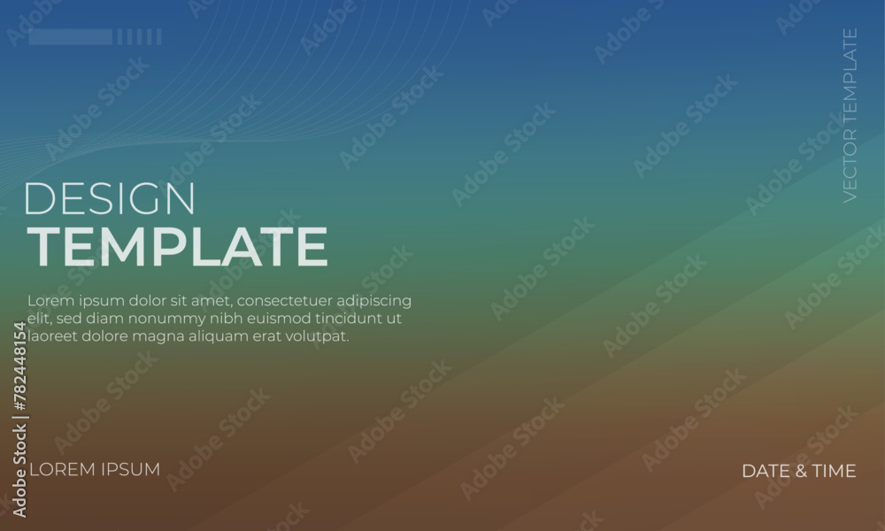 Stylish Blue Green and Brown Gradient Background for Versatile Design Applications