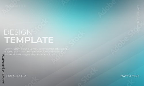 Beautiful Blue Gray and Turquoise Background Gradient for Design Projects photo