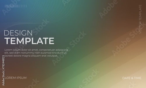 Chic Blue Green and Brown Gradient Background for Natural Inspired Design Projects
