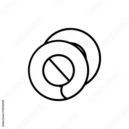 bagels line icon
