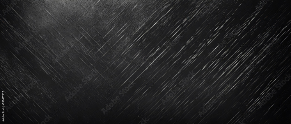Black metal texture with scratches - obrazy, fototapety, plakaty 