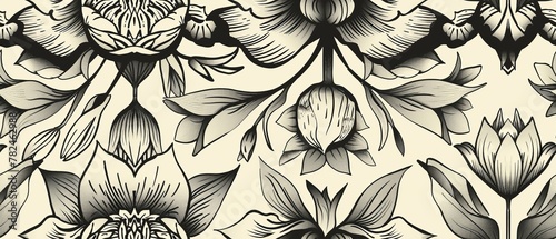 Wallpaper Mural Floral pattern Torontodigital.ca