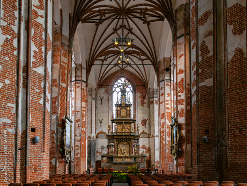 Gothic medieval St. John Cathedral in Gdansk	