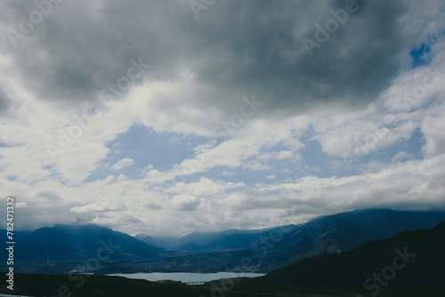 Fototapeta Naklejka Na Ścianę i Meble -  clouds over the mountains