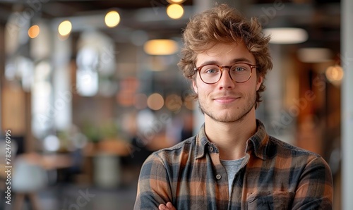 Young male startup person i...