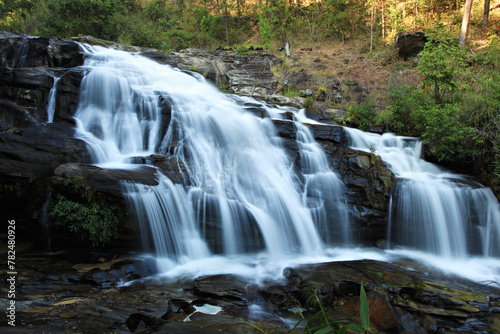 Nature of Phamon waterfall baan Maesapok Maewin District, Chiang mai Province, Thailand 