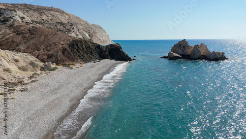 Obraz na płótnie Adonis Felsen rocks, Cyprus.