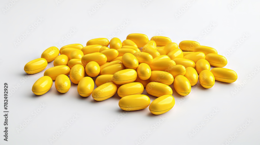 Fototapeta premium Yellow Painkiller Pills