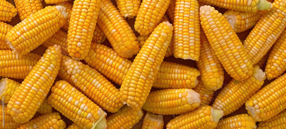 Seamless repeatable and tilelable texture pattern of fresh corn vegetable Seamless repeatable and tilelable texture pattern of fresh corn vegetable