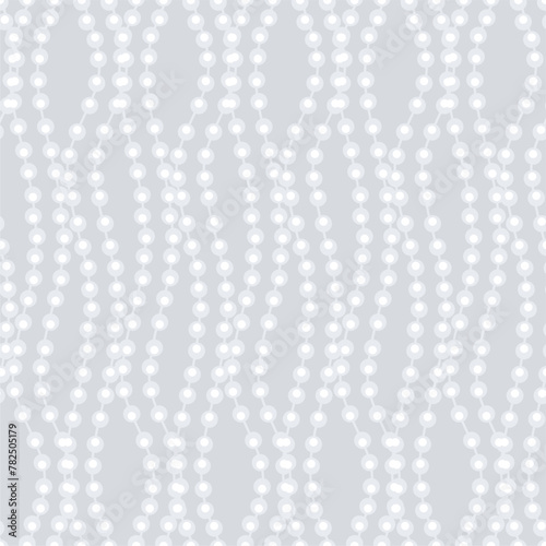 Seamless glamour print pattern with beads jewelry art decor wallpaper for textile, package, paper