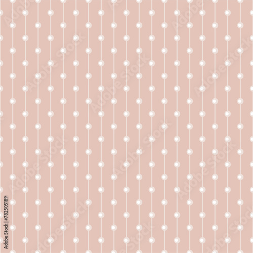 Seamless glamour print pattern with beads jewelry art decor wallpaper for textile, package, paper