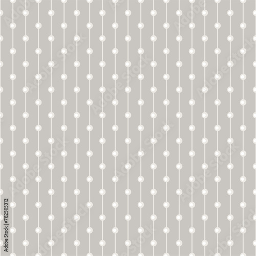 Seamless glamour print pattern with beads jewelry art decor wallpaper for textile, package, paper