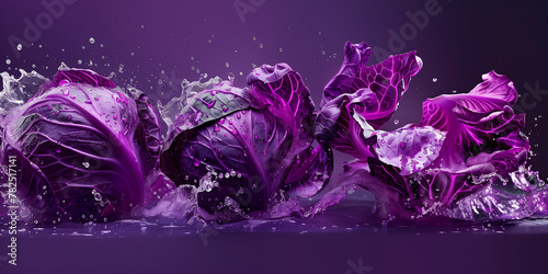 Cavolo Viola. Cucina. Ingredienti. Verdura. photo