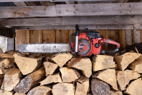 Wood Pile Chainsaw