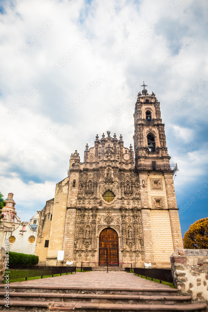 Templo de san francisco javier, church with baroque architecture in tepotzotlan state of mexico