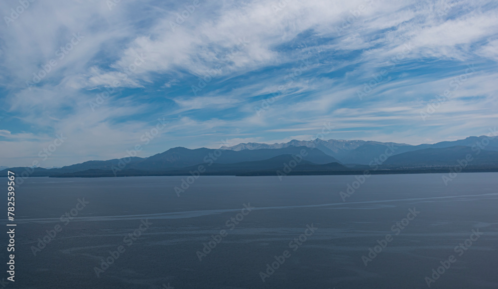 clouds over the lake