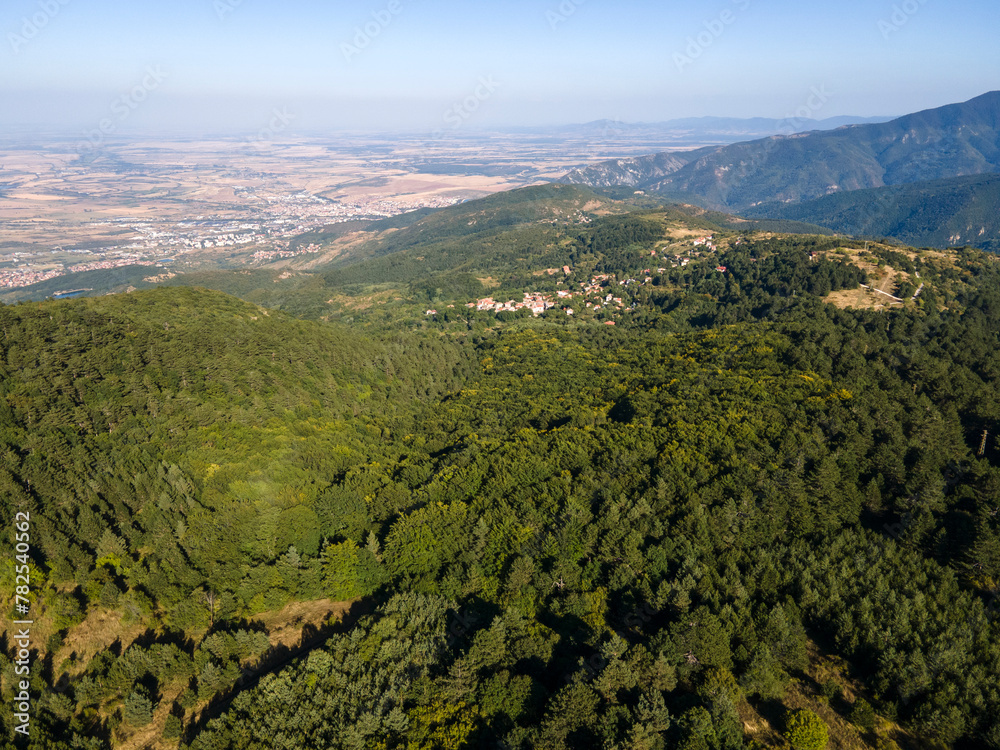 Aerial view of Rhodopes Mountain, Bulgaria