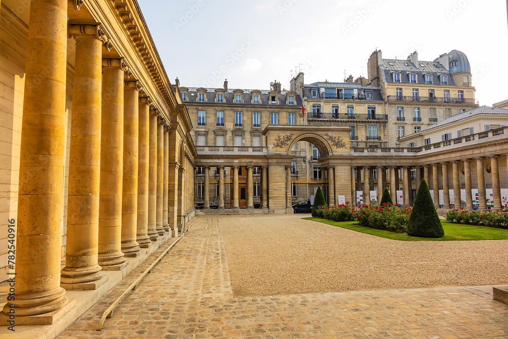 Palace of Legion of Honor (Palais de la Legion d'Honneur) in historic building known as Hotel de Salm (1787). Paris, France.