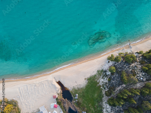 Sithonia coastline near Koviou Beach, Chalkidiki, Greece photo