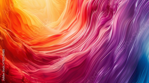 Dynamic movements of vibrant hues merging together, resulting in a visually striking gradient wave captured in stunning HD clarity.