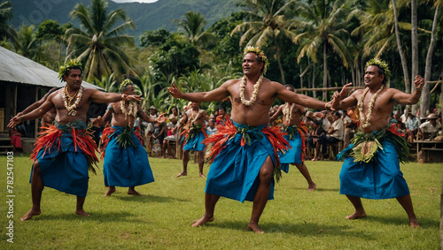 Traditional Fijian Dancing  photo