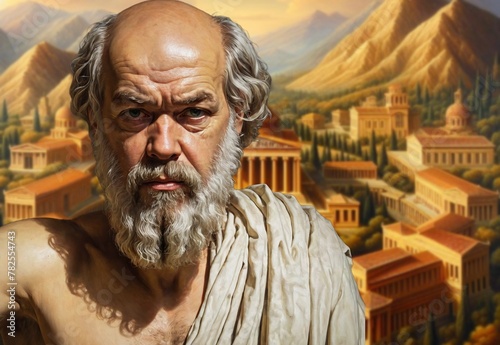 Socrates important Greek philosopher of Athens regarded as the founder of Western philosophy