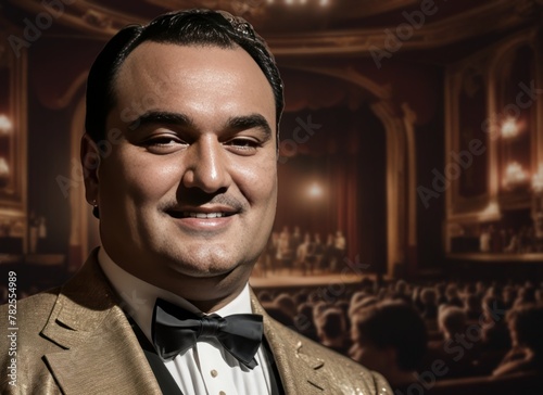 The Italian (Neapolitan) tenor Enrico Caruso was one of the most famous and influential opera singers of all time. photo