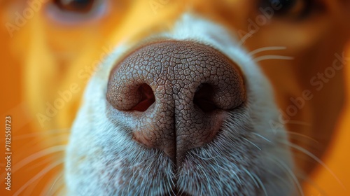 dog nose close up