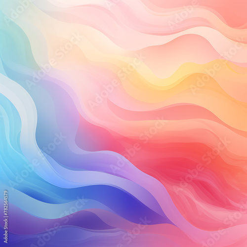 A colorful, abstract background with a blue, green, and purple wave © siriwan