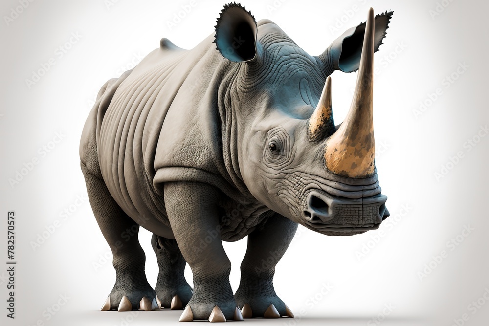 colorful 3d rhino isolated on white background made with generative ai technology
colorful 3d rhino isolated on white background made with generative ai technology