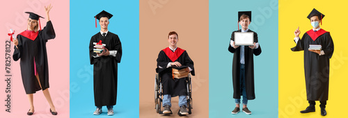 Group of happy graduating s...