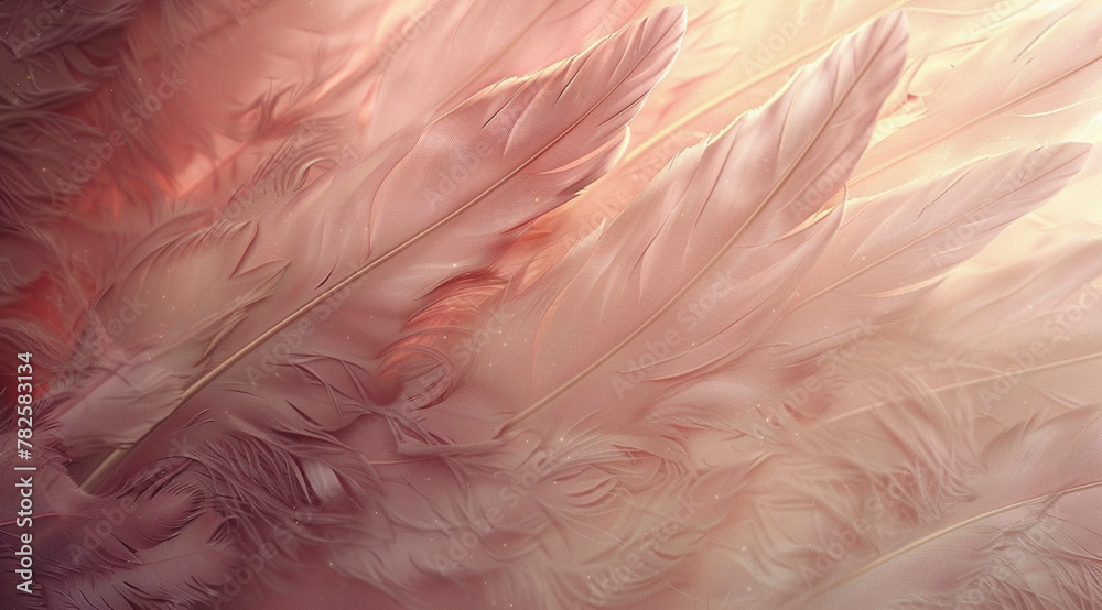 Bird Feathers Close-Up
