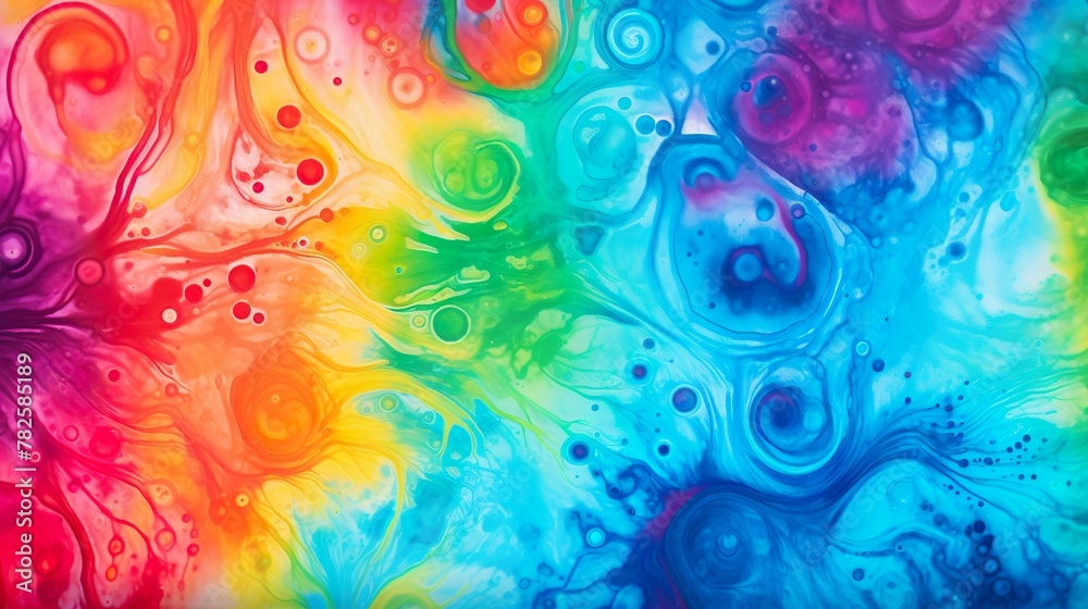 The image showcases a captivating blend of colors creating a psychedelic swirl effect with a transcendent abstract look The image showcases a captivating blend of colors creating a psychedelic swirl effect with a transcendent abstract look