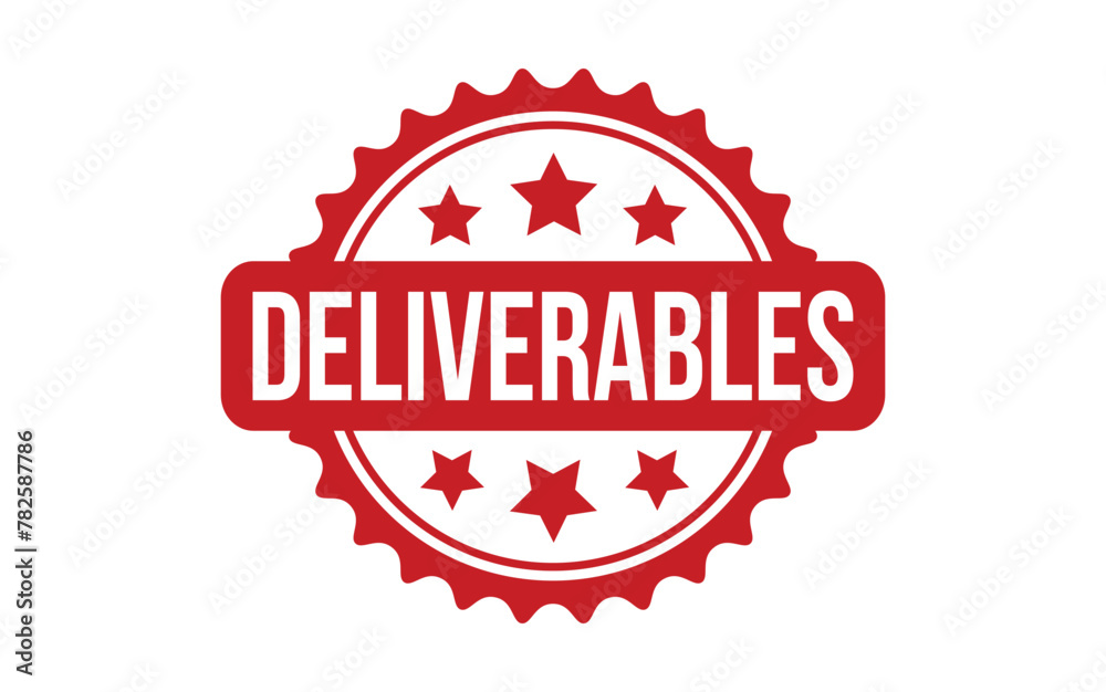 Deliverables rubber grunge stamp seal vector Deliverables rubber grunge stamp seal vector