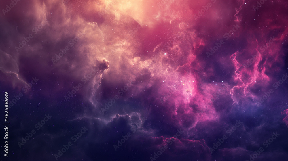 Cosmic Storm, Dramatic Skies, Abstract Cloudscape Background