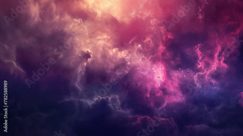 Cosmic Storm, Dramatic Skies, Abstract Cloudscape Background