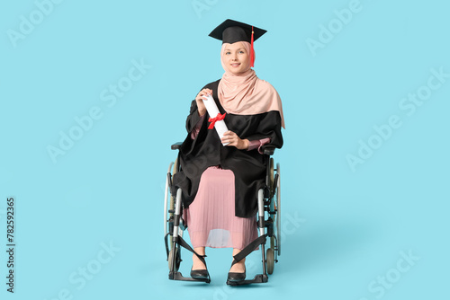 Beautiful female Muslim gra...