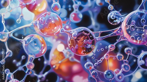 The essence of nanotechnology through a photorealistic oil painting