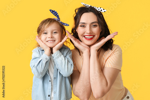 Happy mother and daughter w...
