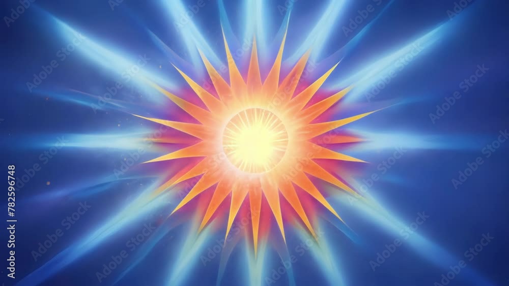 A radiant starburst pulsing with brilliant bursts of thought and understanding radiating out into the depths of the universe.