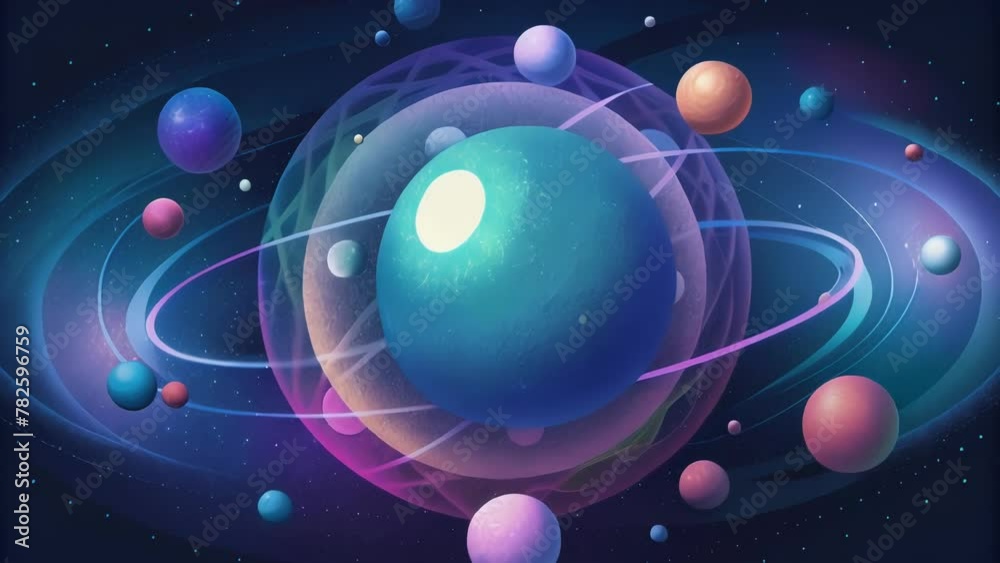 The digital cosmos is a realm of constant motion and flux as algorithms and data particles swirl and collide creating new and unexpected forms