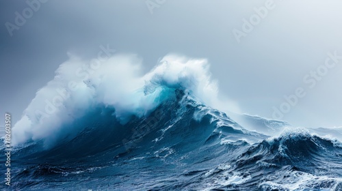 Wave in a rough sea  Azores Islands