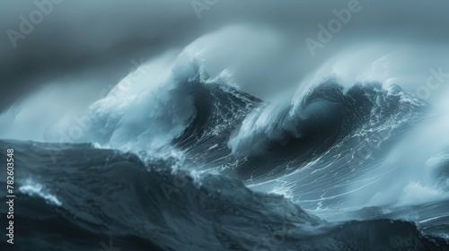 Wave in a rough sea, Azores Islands