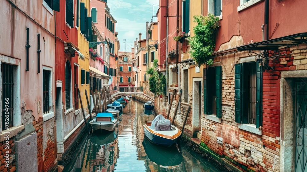 Fototapeta premium A stylish art piece inspired by the beauty of Italy AI generated illustration