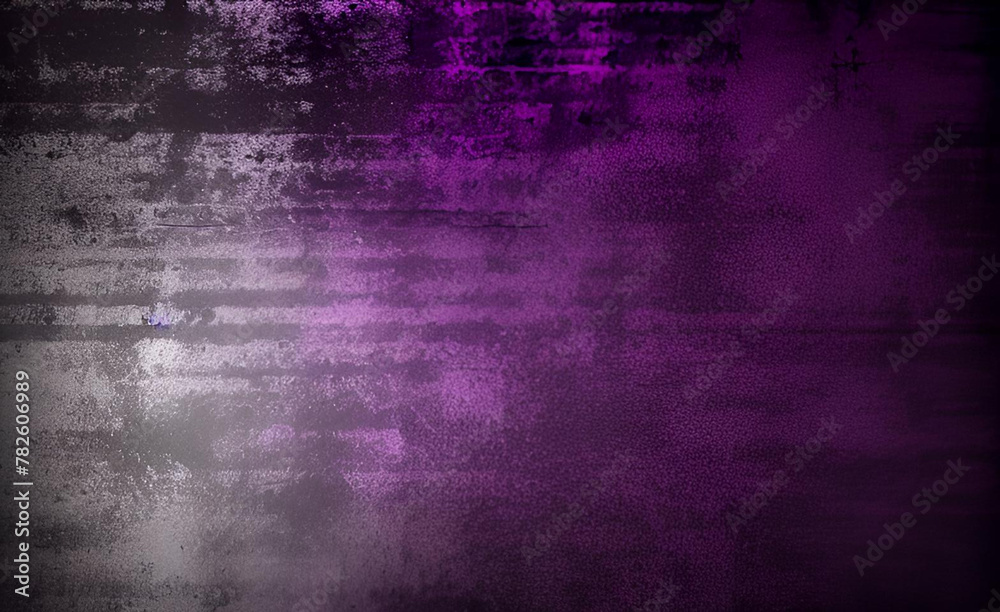 Backdrop grunge purple watercolor background with white faded border and old vintage grunge texture, marbled purple and black blank rustic surface painted background illustration. - obrazy, fototapety, plakaty 