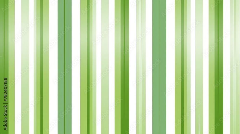 Obraz premium Stripe pattern spring summer in green and white. Seamless vertical lines classic background graphic for dress,