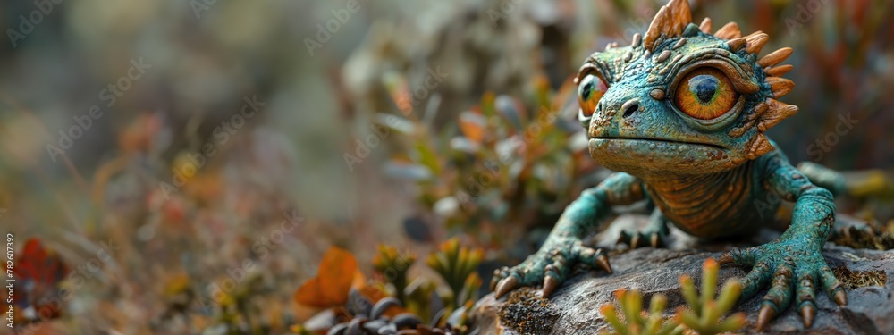 cute monster in a raw. Created with Generative AI. cute monster in a raw. Created with Generative AI.