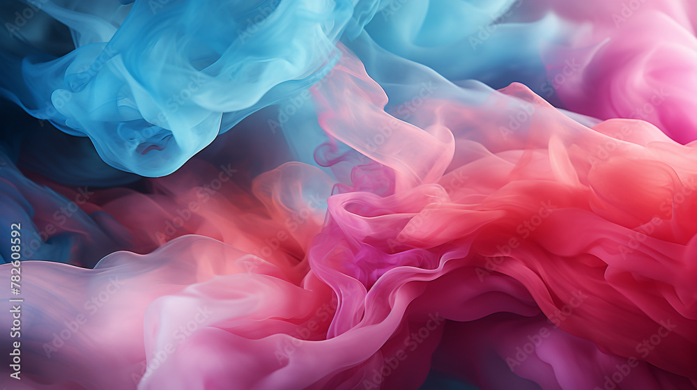Dreamy pastel teal and pink smoke on abstract background. Cloud and fog. Glowing color steam wallpaper Dreamy pastel teal and pink smoke on abstract background. Cloud and fog. Glowing color steam wallpaper