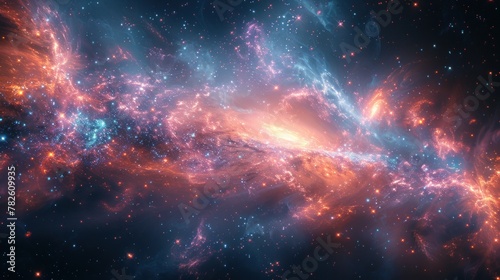 Futuristic space speed multiverse abstract background. Hyper space speed abstract background photo