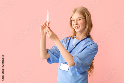 Female happy medical assist...
